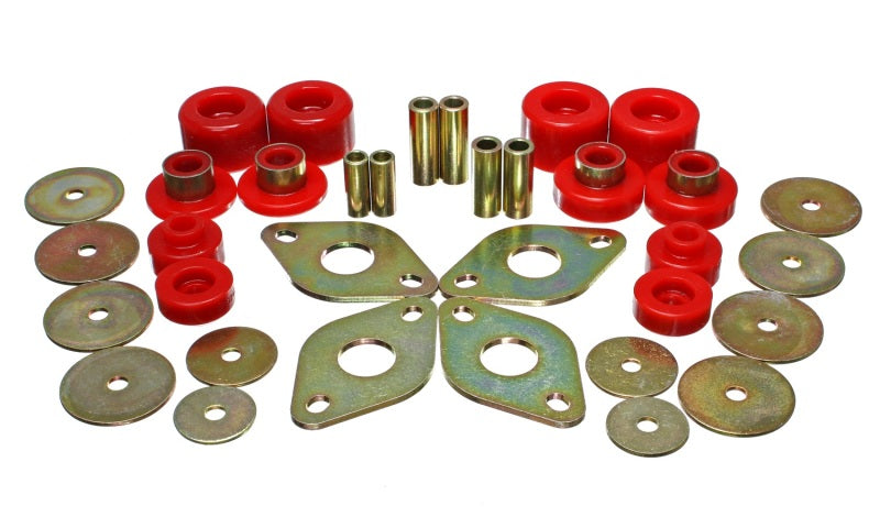 Load image into Gallery viewer, Energy Suspension 01-04 Toyota Pickup 2WD/4WD (Exc T-100/Tundra) Red Body Cab Mount Set
