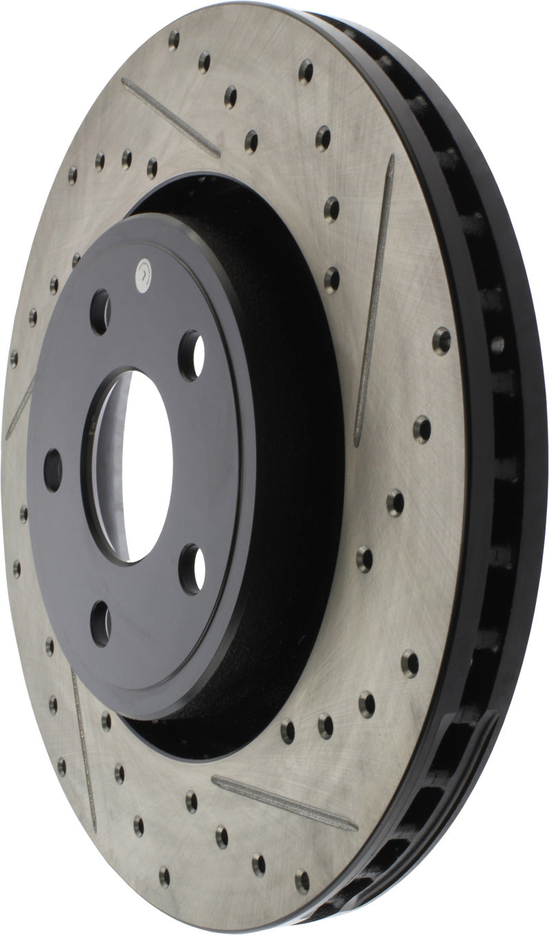 Load image into Gallery viewer, StopTech 11-12 Dodge Durango Sport Drilled &amp; Slotted Front Driver-Side Brake Rotor
