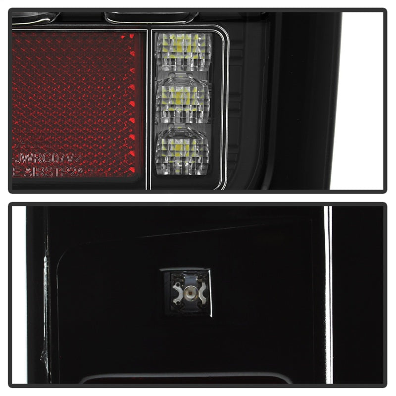 Load image into Gallery viewer, Spyder 07-16 Jeep Wrangler Version 2 Light Bar LED Tail Lights - Black (ALT-YD-JWA07V2-LBLED-BK)
