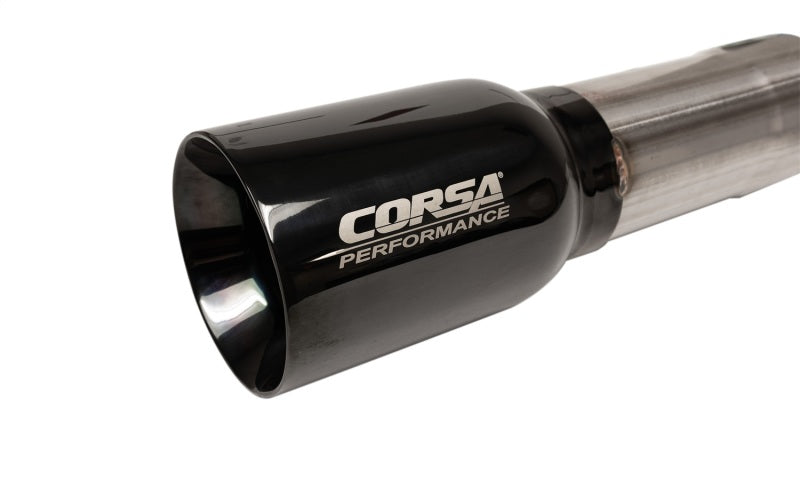 Load image into Gallery viewer, Corsa 07-18 Jeep Wrangler JKU 3.6L/3.8L 2.75in Sport Cat-Back Exhaust w/ 4in American Flag  BlacTips
