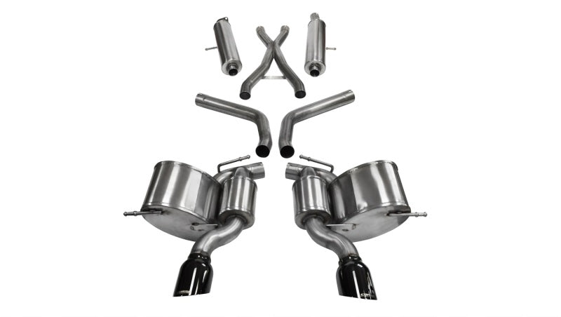 Load image into Gallery viewer, Corsa 2012-2013 Jeep Grand Cherokee 6.4L V8 Black Sport Cat-Back Exhaust
