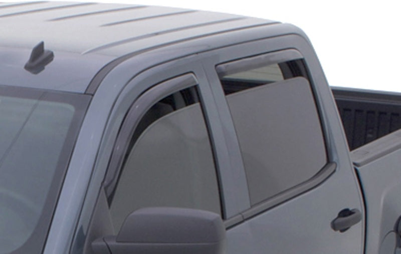Load image into Gallery viewer, AVS 15-18 Chevy Silverado 2500 Ext. Cab Ventvisor Front &amp; Rear Window Deflectors 4pc - Smoke
