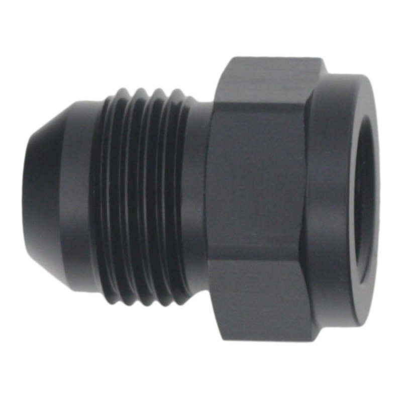 Load image into Gallery viewer, DeatschWerks 6AN Female Flare to 8AN Male Flare Expander - Anodized Matte Black
