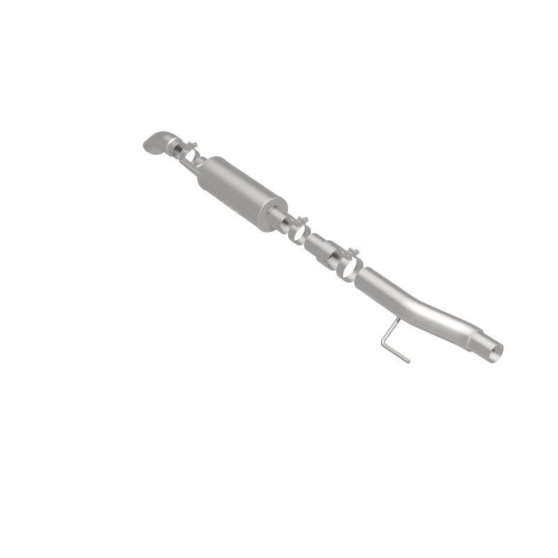 Load image into Gallery viewer, MagnaFlow Cat-Back, SS, 2.5/3in, Turn Down In Front Rear Tire 2015 Ford F150 5.0L V8 Ext Cab
