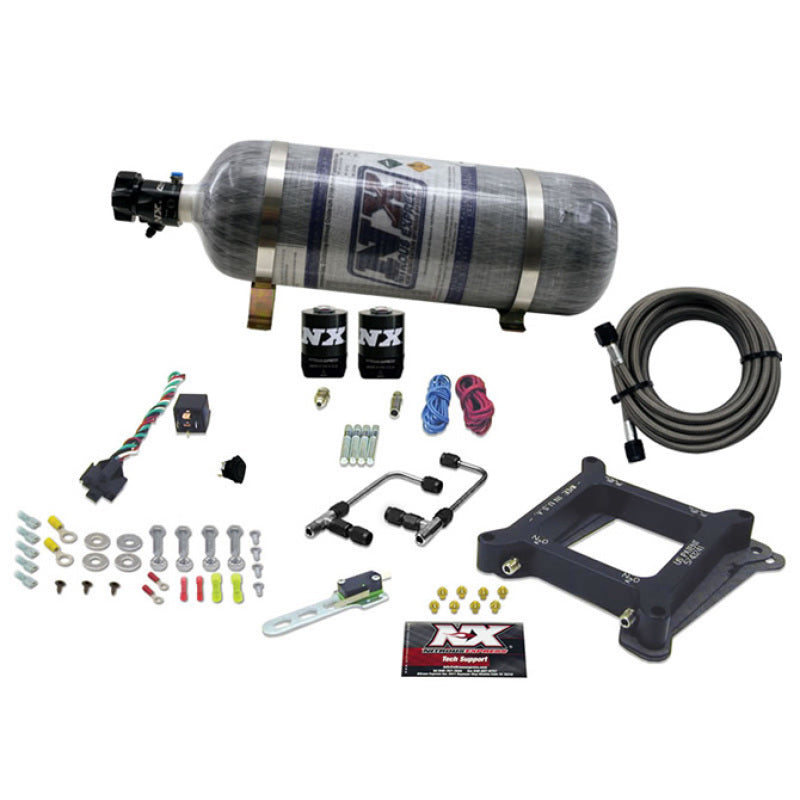 Load image into Gallery viewer, Nitrous Express 4150 Gemini Stage 6 Nitrous Kit (50-300HP) w/Composite Bottle
