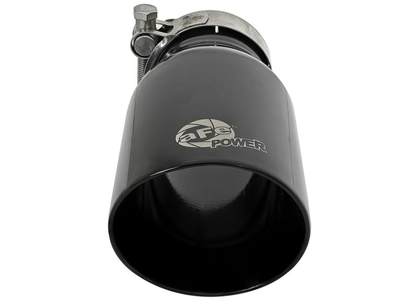 Load image into Gallery viewer, aFe MACH Force-Xp Universal 409 SS Single-Wall Clamp-On Exhaust Tip - Black
