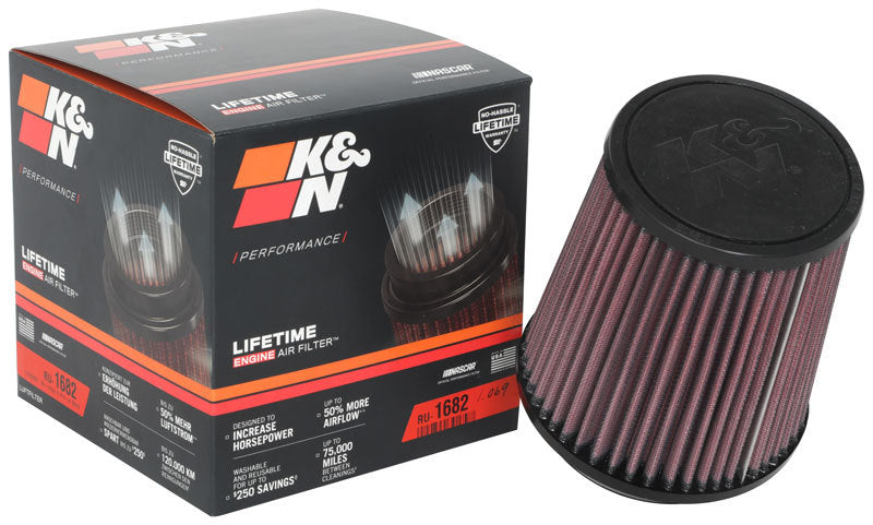 Load image into Gallery viewer, K&amp;N Universal Clamp-On Air Filter 3-15/16in FLG / 5-1/2in B / 4-1/2in T / 6in H
