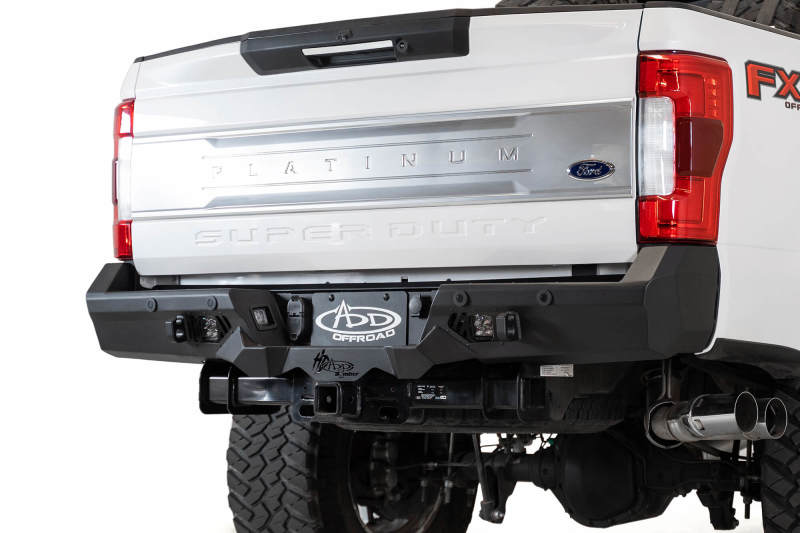 Load image into Gallery viewer, Addictive Desert Designs 17-20 Ford Super Duty Bomber HD Rear Bumper w/ Mounts For Cube Lights

