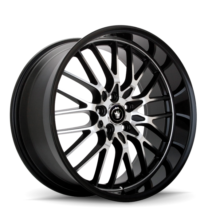 Konig Lace 17x7 10x110/115 ET40 Black/Machine Spoke