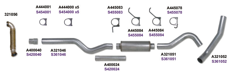 Load image into Gallery viewer, Diamond Eye KIT 4in Catback Single w/ TDP SS 06-07 Chevy/GMC 6.6L Duramax 2500/3500

