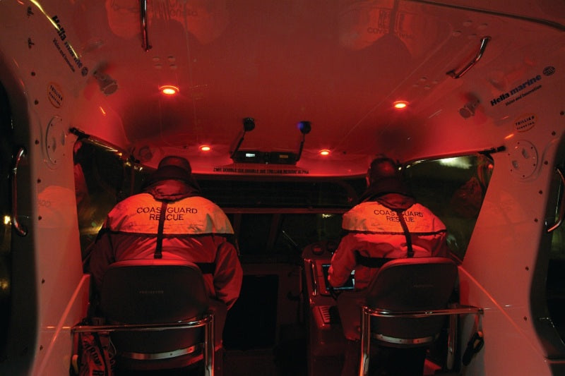 Load image into Gallery viewer, Hella Courtesy Lamp Rnd Red Md12 Wh Rim 2Xt
