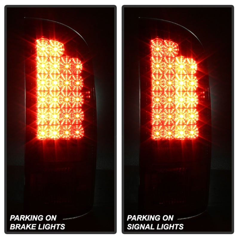 Load image into Gallery viewer, Spyder Dodge Ram 02-06 1500/Ram 2500/3500 03-06 LED Style Tail Lights Smoke ALT-YD-DRAM02-LED-SM
