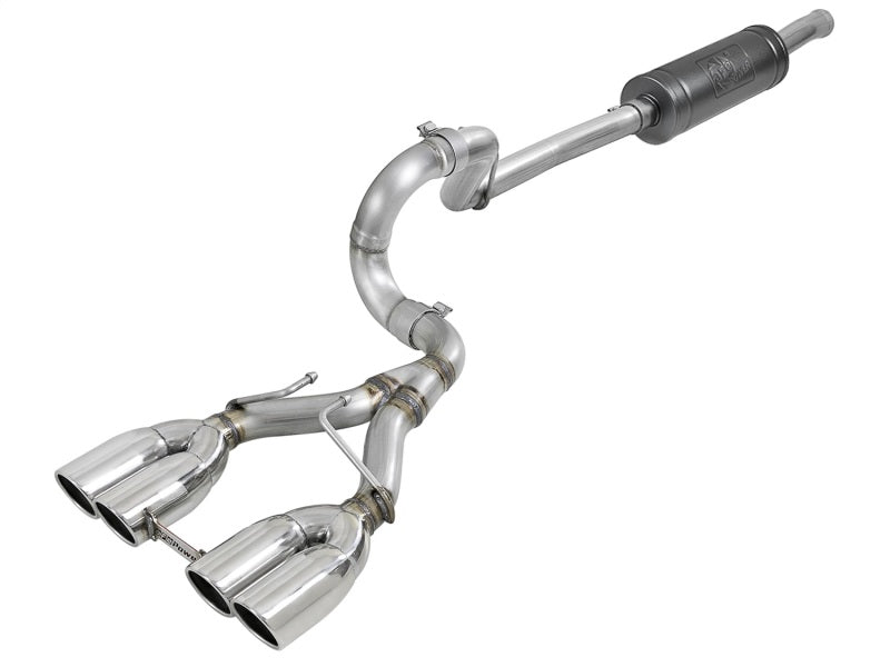 Load image into Gallery viewer, aFe Rebel Series 2.5in. 304 SS C/B Exhaust System 2018 Jeep Wrangler (JL) V6-3.6L - Polished Tip
