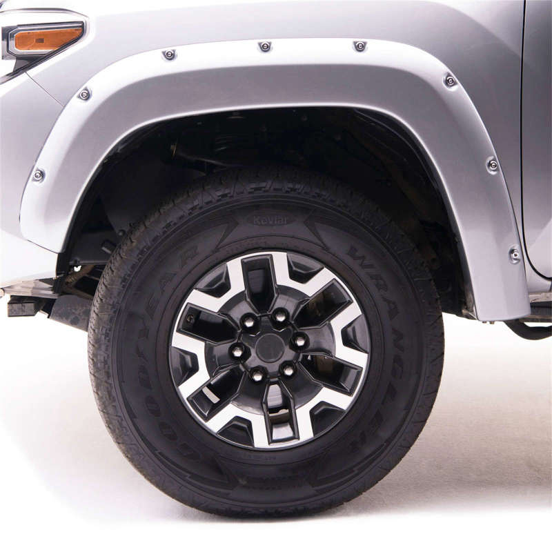 Load image into Gallery viewer, EGR 15+ GMC Sierra HD Bolt-On Look Color Match Fender Flares - Set - FF Switchblade Silver
