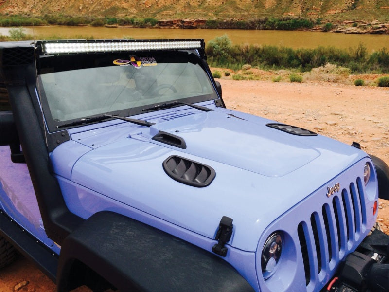 Load image into Gallery viewer, Daystar 2007-2018 Jeep Wrangler JK Hood Side Vent Kit Right and Left Black Pair
