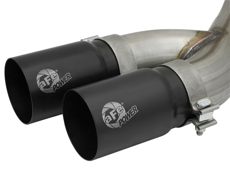 Load image into Gallery viewer, aFe Rebel Series 3-1/2in 409 SS Cat-Back Exhaust System w/Black Tip RAM 2500/3500 14-17 V8 6.4L
