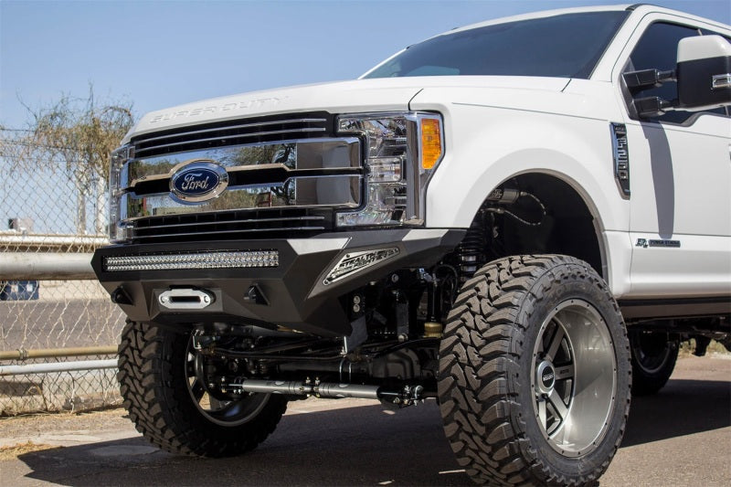 Load image into Gallery viewer, Addictive Desert Designs 17-18 Ford F-250 Super Duty Stealth Fighter Front Bumper w/ Winch Mounts
