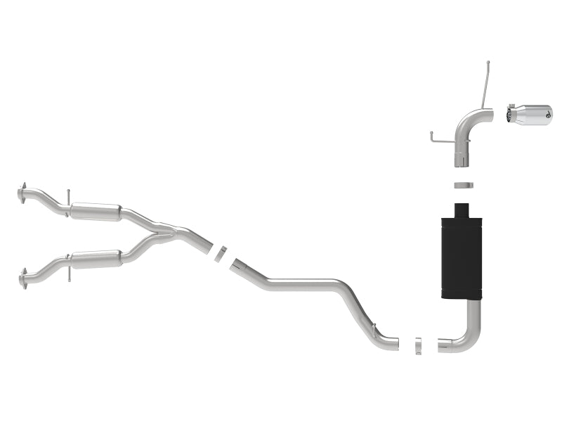 Load image into Gallery viewer, aFe Large Bore HD 3in 304 SS Cat-Back Exhaust w/ Polished Tips 14-19 Jeep Grand Cherokee V6-3.6L
