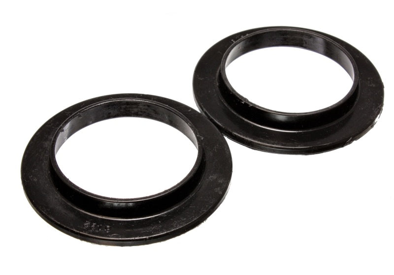 Load image into Gallery viewer, Energy Suspension Universal 2 3/4in ID 4 1/16in OD 9/16in H Black Coil Spring Isolators (2 per set)
