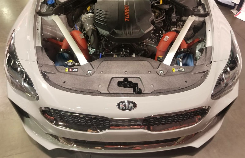 Load image into Gallery viewer, Injen 18-20 Kia Stinger 3.3L Twin Turbo Wrinkle Red Short Ram Air Intake
