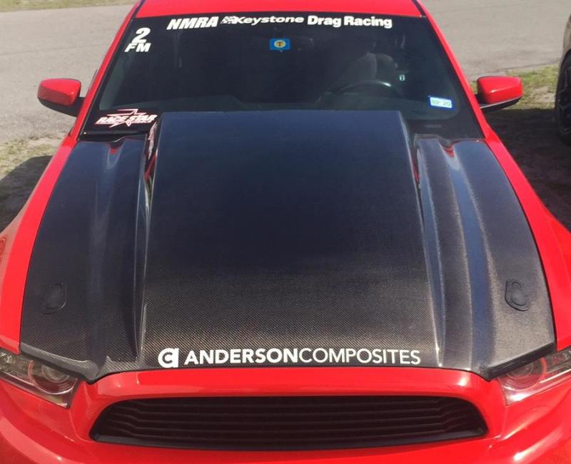 Load image into Gallery viewer, Anderson Composites 2013-2014 Ford Mustang Type-CJ Carbon Fiber Cowl Hood
