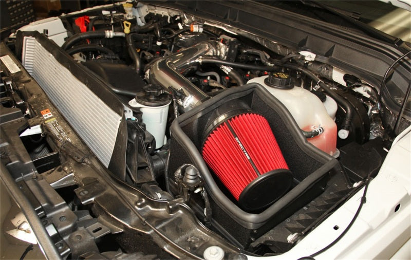 Load image into Gallery viewer, Spectre 11-14 Ford F250/350 V8-6.2L F/I Air Intake Kit - Polished w/Red Filter
