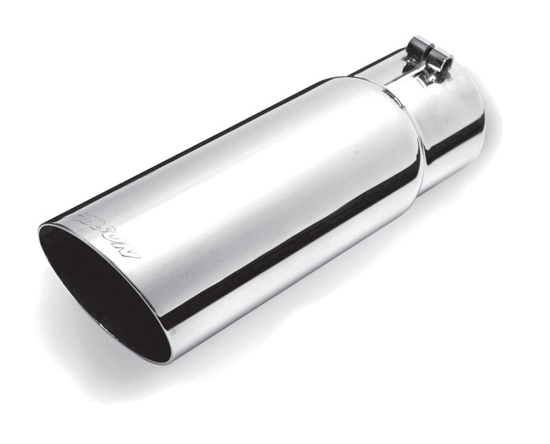 Load image into Gallery viewer, Gibson Round Single Wall Angle-Cut Tip - 4in OD/2.25in Inlet/12in Length - Stainless
