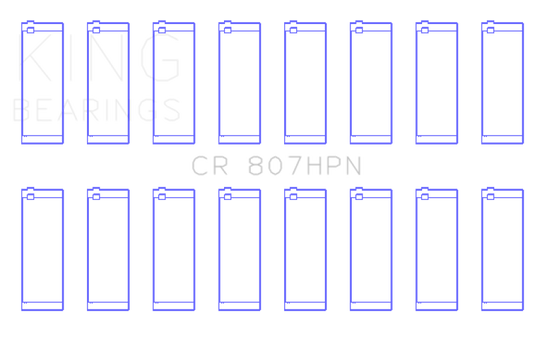 King Engine Bearings Chevy LS1 / LS6 / LS3 (Size 010) Performance Rod Bearing Set