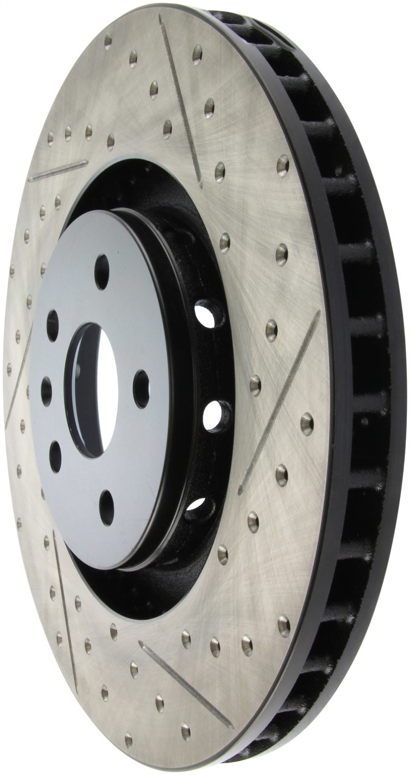 Load image into Gallery viewer, StopTech Drilled &amp; Slotted Left Sport Brake Rotor for 2009 Cadillac CTS-V
