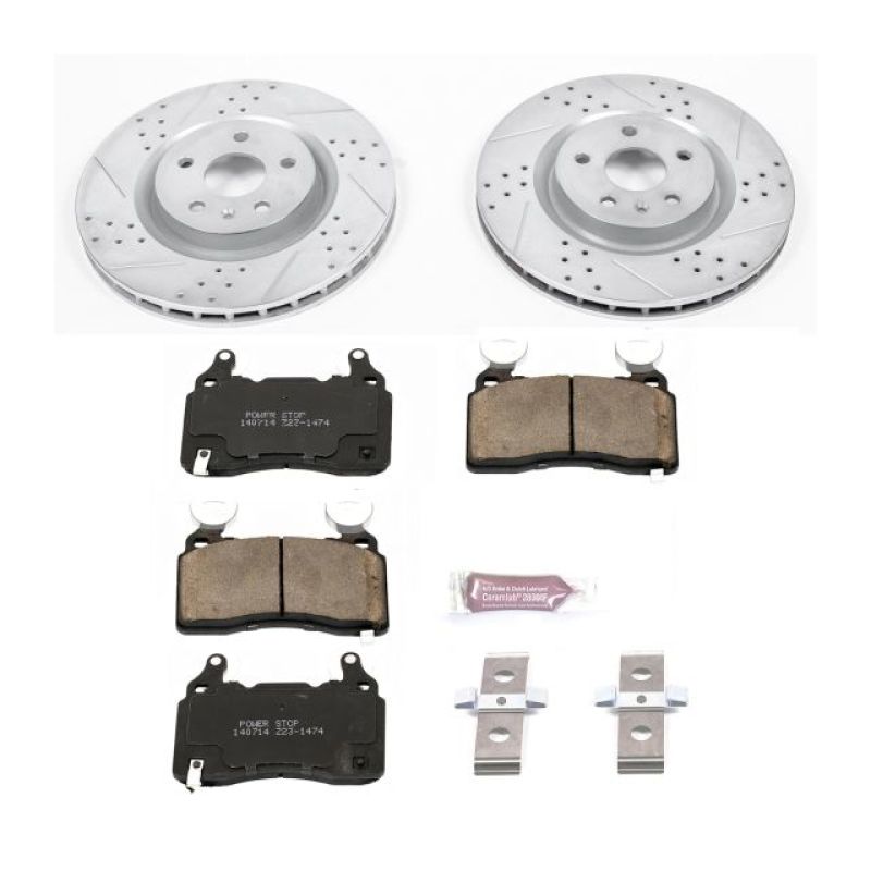 Load image into Gallery viewer, Power Stop 10-15 Chevrolet Camaro Front Z23 Evolution Sport Brake Kit
