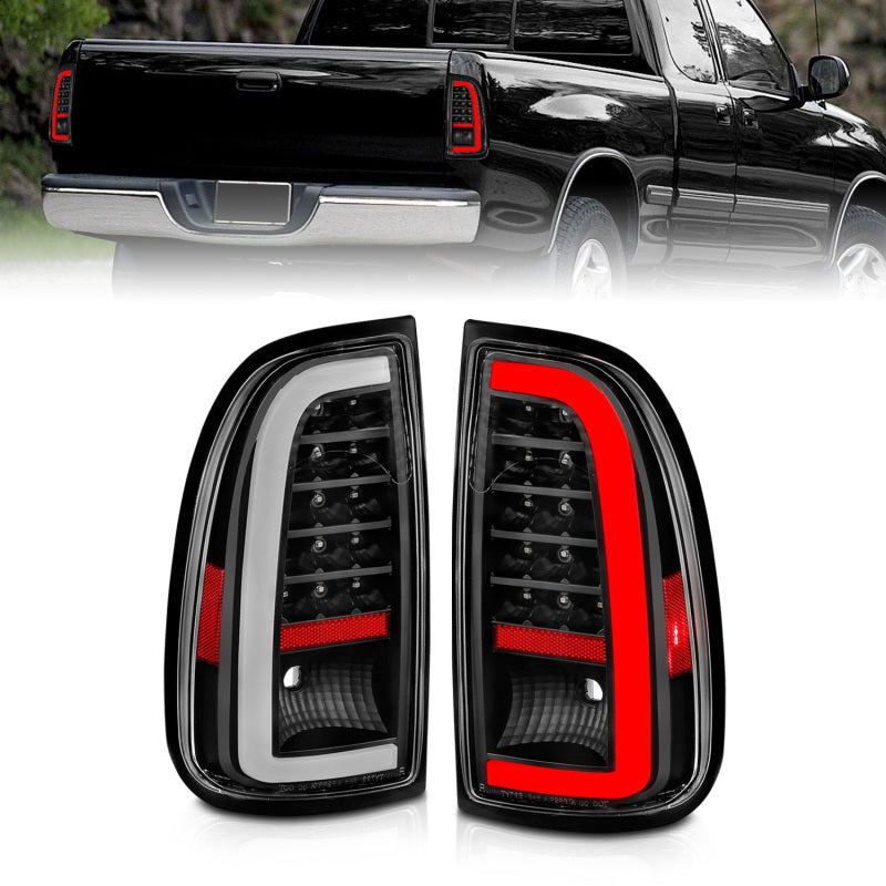 Load image into Gallery viewer, ANZO 00-06 Toyota Tundra LED Taillights w/ Light Bar Black Housing Clear Lens
