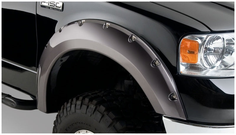 Load image into Gallery viewer, Bushwacker 04-08 Ford F-150 Styleside Pocket Style Flares 4pc 66.0/78.0/96.0in Bed - Black
