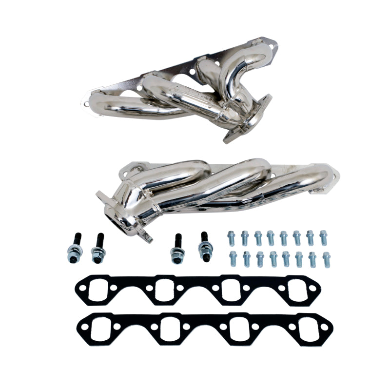 Load image into Gallery viewer, BBK 87-95 Ford F150 Truck 5.0 302 Shorty Unequal Length Exhaust Headers - 1-5/8 Silver Ceramic
