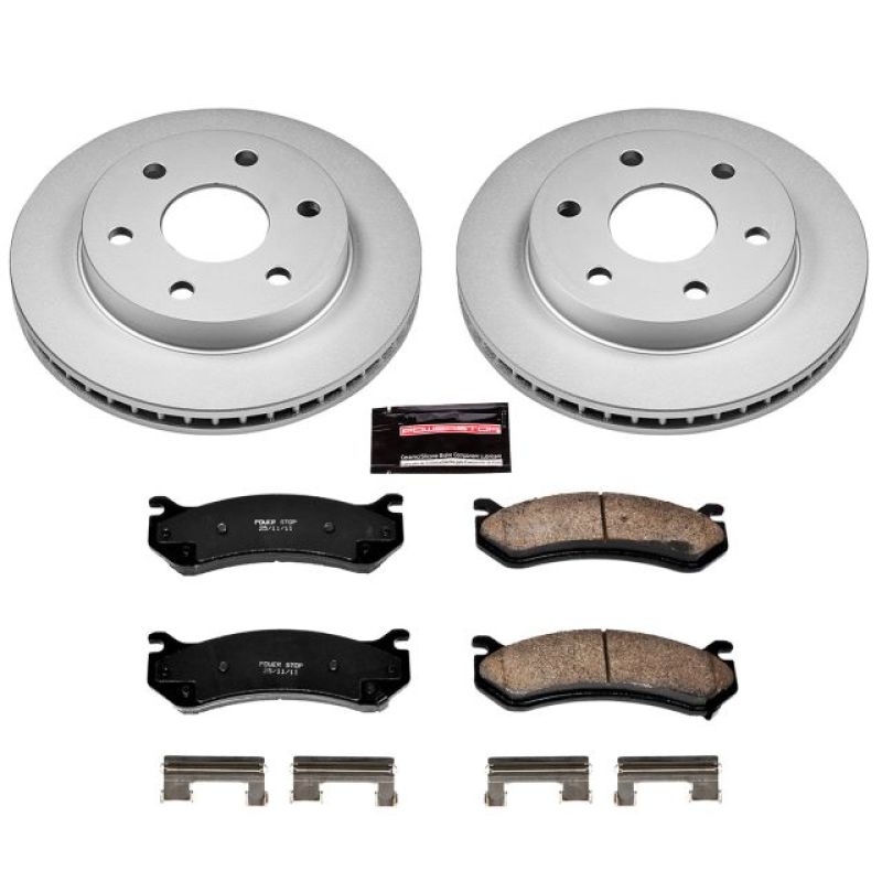 Load image into Gallery viewer, Power Stop 02-06 Cadillac Escalade Front Z17 Evolution Geomet Coated Brake Kit
