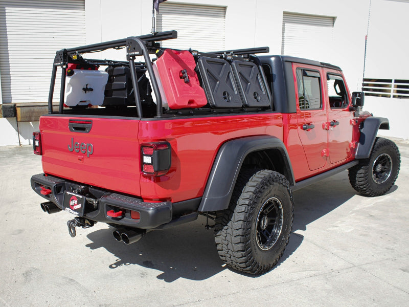Load image into Gallery viewer, aFe Vulcan Series 3in-2-1/2in 304 SS Cat-Back 2020 Jeep Gladiator (JT) V6-3.6L w/ Black Tips
