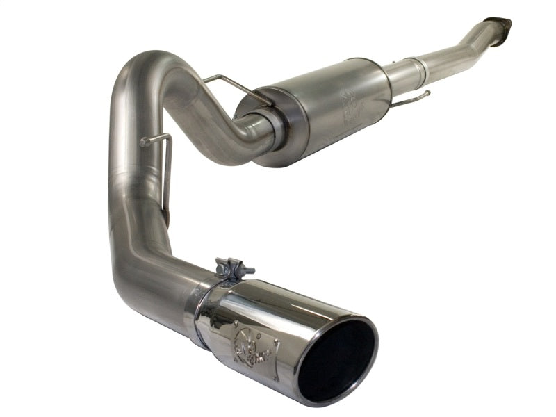 Load image into Gallery viewer, aFe MACHForce XP Exhaust Cat-Back SS-409 4in Polished Tip 11-12 Ford F-150 EcoBoost V6-3.5L (tt)
