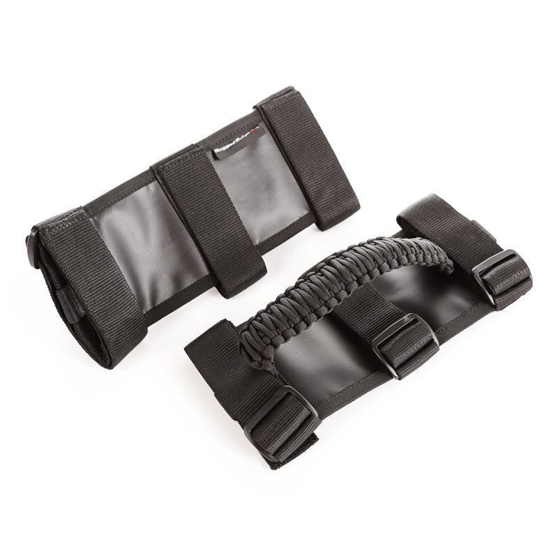 Load image into Gallery viewer, Rugged Ridge Paracord Grab Handles Black/Black Pair
