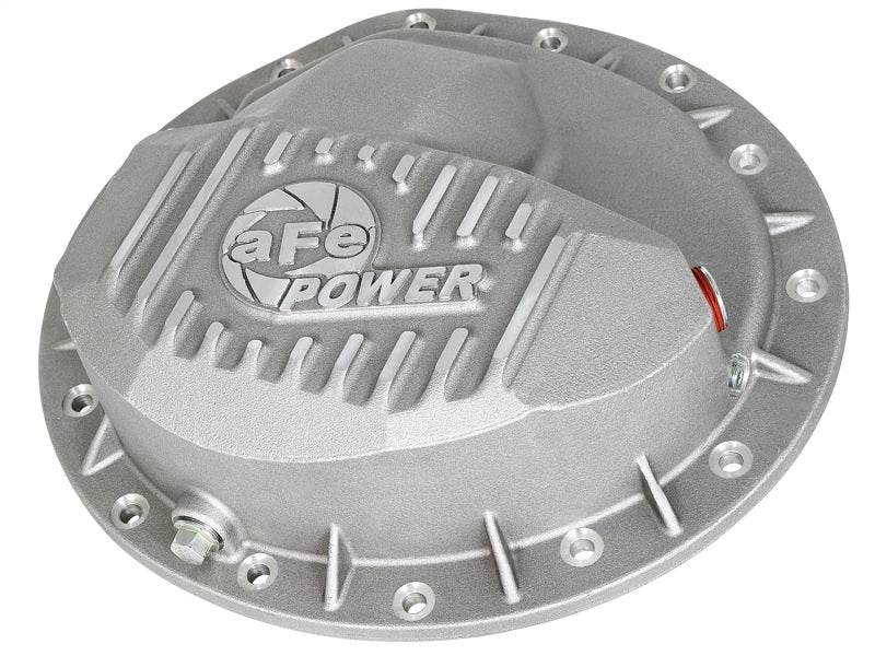 Load image into Gallery viewer, aFe Power Rear Differential Cover Raw w/Machined Fins Street Ser. 16-17 Nissan Titan XD (AAM 9.5-14)
