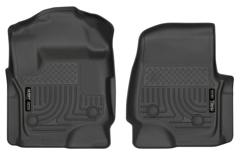 Load image into Gallery viewer, Husky Liners 17 Ford F-250 Super Duty SuperCab WeatherBeater Black Floor Liners
