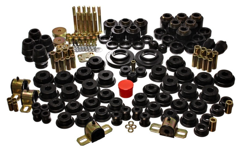 Load image into Gallery viewer, Energy Suspension 97-06 Jeep Wrangler TJ (w/ 1in Body Lift Kit) Black Hyper-Flex Master Bushing Set
