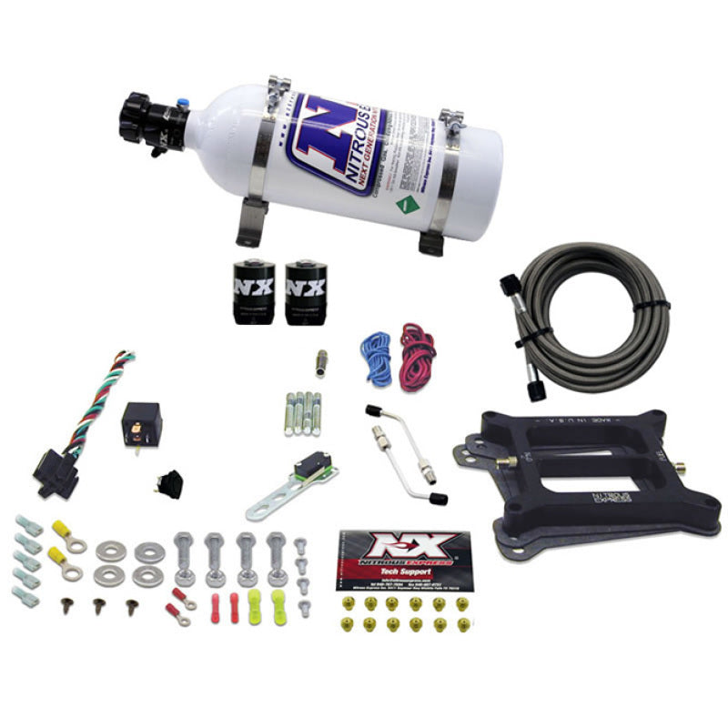 Load image into Gallery viewer, Nitrous Express 4150 4-BBL/Alcohol Nitrous Kit (50-300HP) w/5lb Bottle
