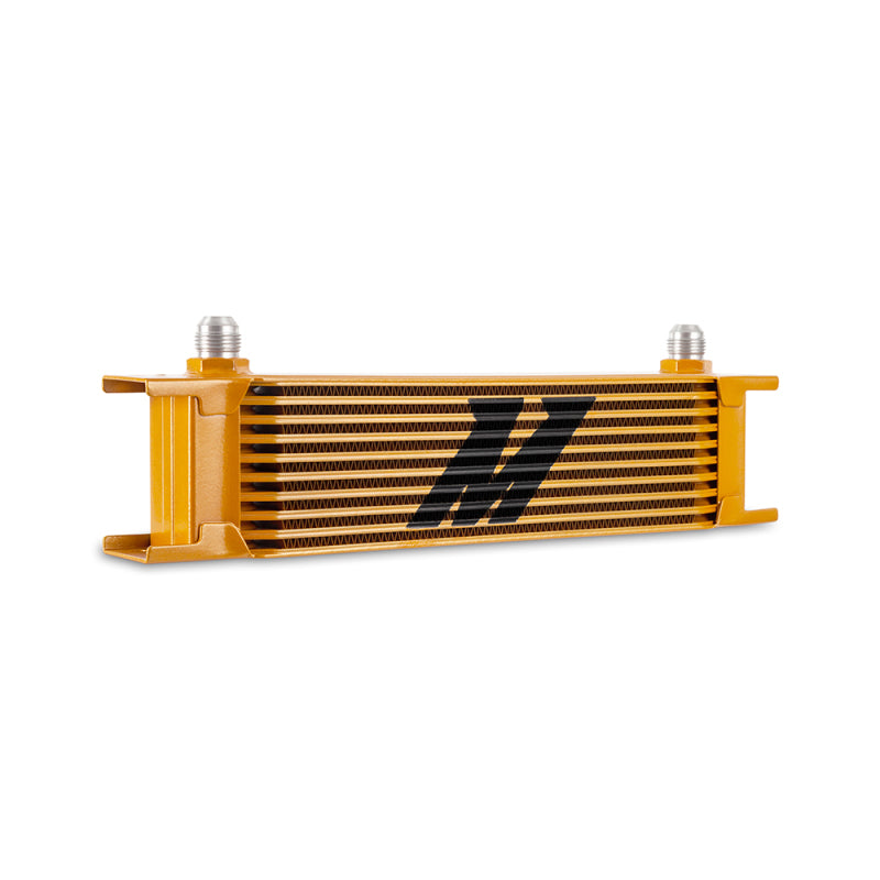 Load image into Gallery viewer, Mishimoto Universal -8AN 10 Row Oil Cooler - Gold
