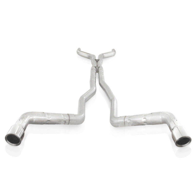 Load image into Gallery viewer, Stainless Works 10-15 Camaro 6.2L 3in Dual Chambered Catback System X-Pipe Factory Connect
