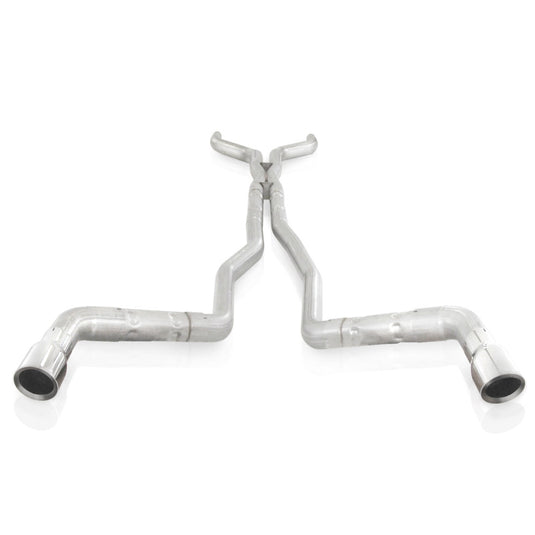 Stainless Works 10-15 Camaro 6.2L 3in Dual Chambered Catback System X-Pipe Factory Connect