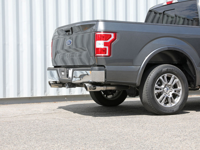 Load image into Gallery viewer, aFe Vulcan Series 3in 304SS Cat-Back w/ Polished Tips 15-20 Ford F-150 V6 2.7L/35L(tt) / V8 5.0L
