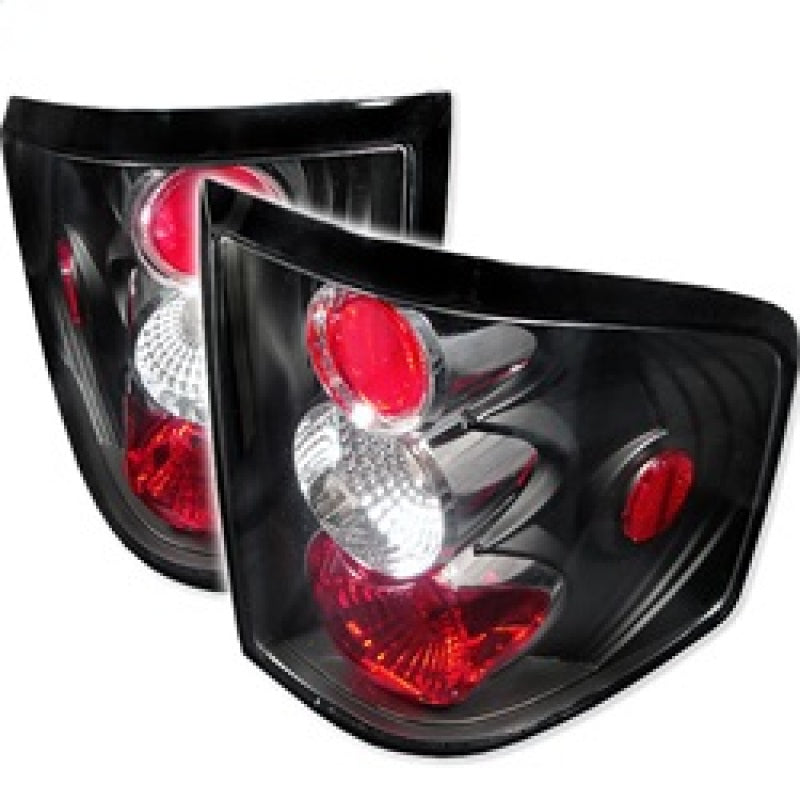Load image into Gallery viewer, Spyder Ford F150 Flareside 04-08 Euro Style Tail Lights Black ALT-YD-FF15004FS-BK

