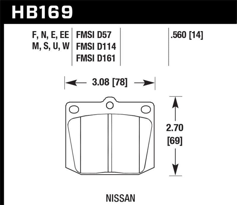 Load image into Gallery viewer, Hawk 1987 Mitsubishi Precis Front ER-1 Brake Pads
