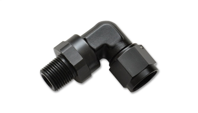 Load image into Gallery viewer, Vibrant -10AN to 1/2in NPT Female Swivel 90 Degree Adapter Fitting
