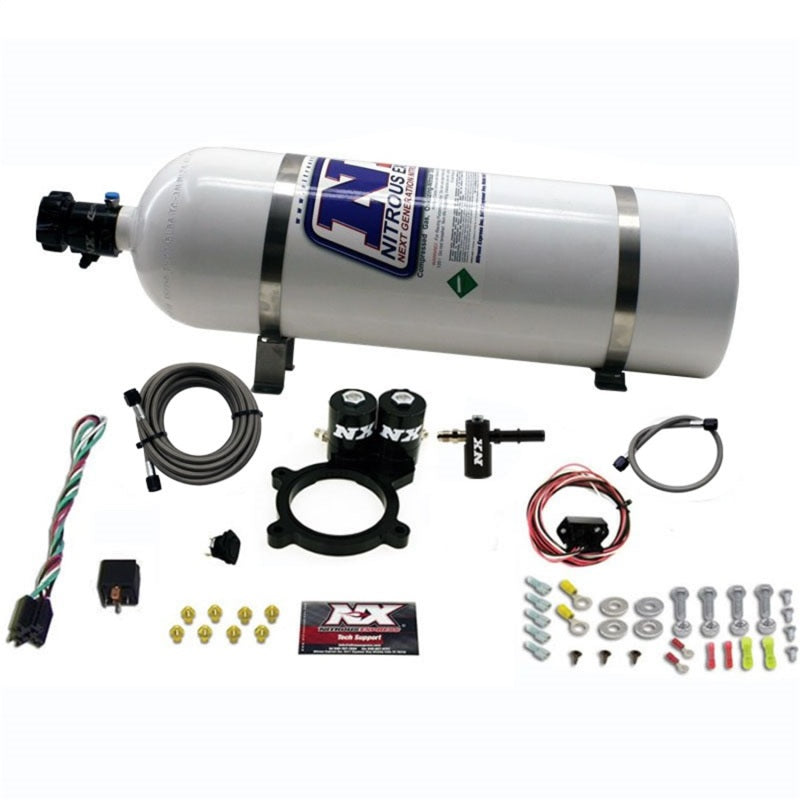 Load image into Gallery viewer, Nitrous Express 2014+ GM 5.3L Truck Nitrous Plate Kit (50-250HP) w/15lb Bottle
