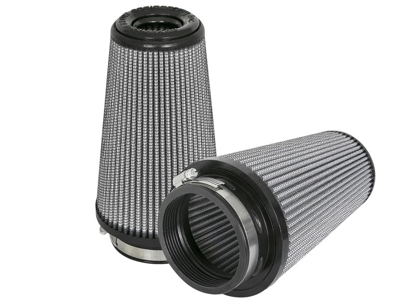 Load image into Gallery viewer, aFe Magnum FLOW Pro DRY S Replacement Air Filter (Pair) F-3.5in. / B-5in. / T-3.5in. (Inv) / H-8in.
